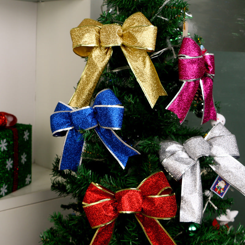 Manufacturers selling Christmas decoration ribbon decorated Christmas tree christmas bow strap crafts spot Manufacturers selling Christmas decoration ribbon decorated Christmas tree christmas bow strap crafts spot